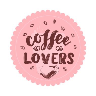 Kalıplaşmış kahve aşıkları. Kahverengi fasulye. Pembe arka planda.