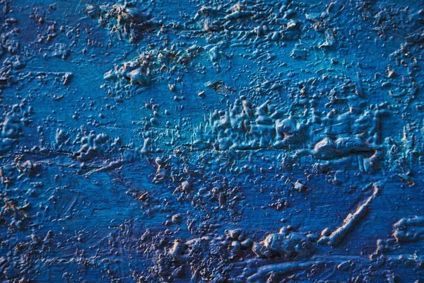 Bright Turquoise Blue Painted Textured Surface Made Construction Foam Wood — Stock Photo, Image