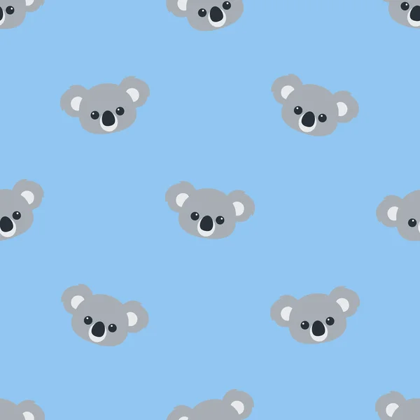 일러스트 Cute Koala Seamless Pattern — 스톡 벡터