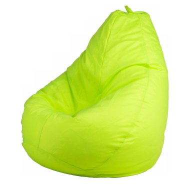 Koltuk çantası armut, beyaz arka planda yumuşak ve farklı renkler izole edilmiş