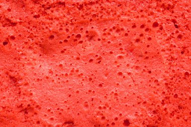 kırmızı hamur. doku kırmızı bir turta. Kırmızı pasta yakın çekim. üstten görünüm