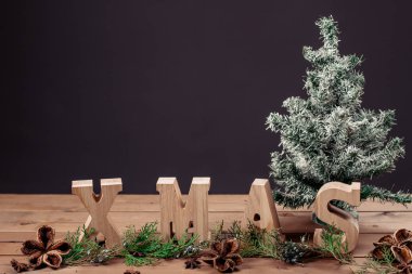 Yeni yıl. Noel dekoru evde..