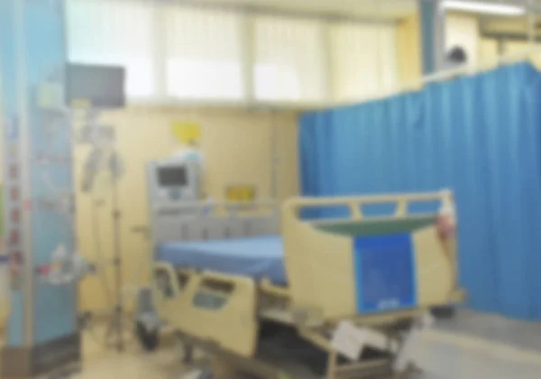 Vertroebeld Het Bed Intensive Care Unit Het Ziekenhuis Zijn Veel — Stockfoto