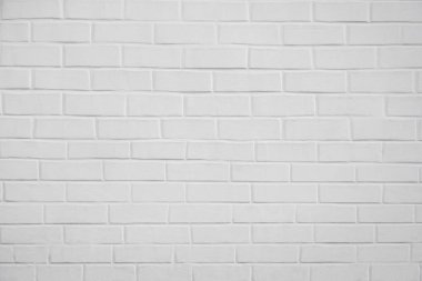 Dokulu arka plan boş beyaz tuğla duvar. Yakın çekim