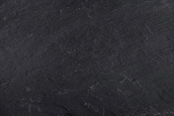 Dark gray black slate background or texture of natural stone. — Stock Photo, Image