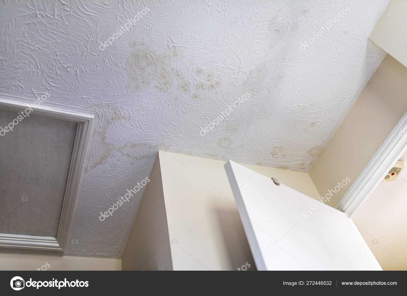 Stains On The Ceiling After Water Leakage Stock Photo C Wsgrafix