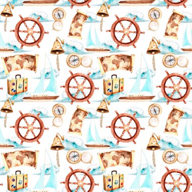 suluboya deniz yolculuğu, yatçılık, gemi yolculuğu, dikişsiz desen