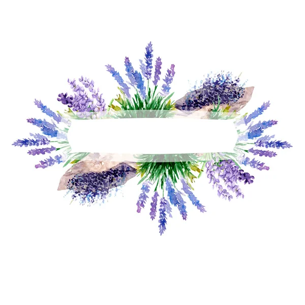 Aquarellzeichnung zum Thema Provence, Rahmen — Stockfoto