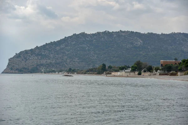 Морський Пейзаж Панорама Mattinata Ранку Хмарного Неба — стокове фото