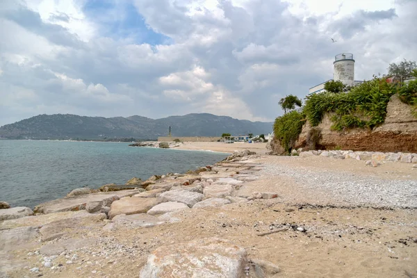 Mattinata Panorama Del Paisaje Marino Por Mañana Con Cielo Nublado —  Fotos de Stock