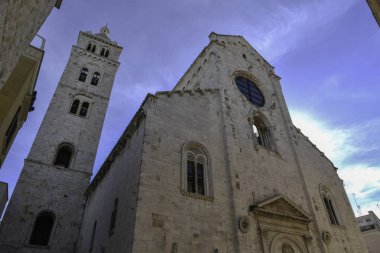 Katedralde Barletta şehir sabah, Puglia, İtalya