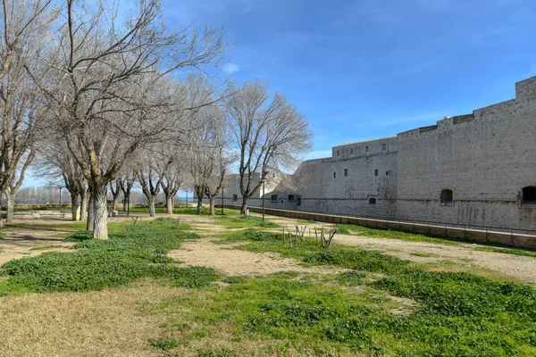 Antiguo Castillo Ciudad Barletta Apulia Italia — Foto de Stock