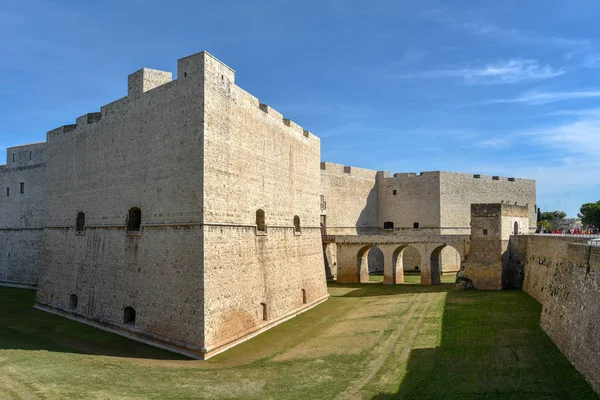 Antico Castello Nella Città Barletta Puglia Italia — Foto Stock