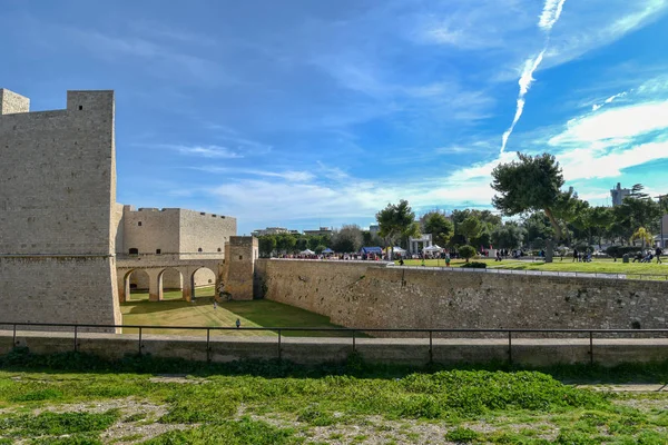 Antiguo Castillo Ciudad Barletta Apulia Italia — Foto de Stock