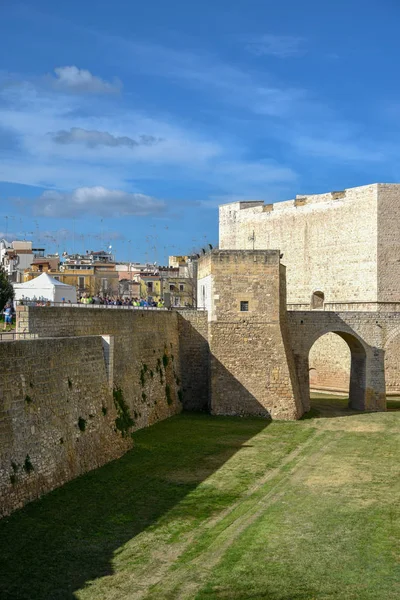 Antiguo Castillo Ciudad Barletta Apulia Italia — Foto de Stock