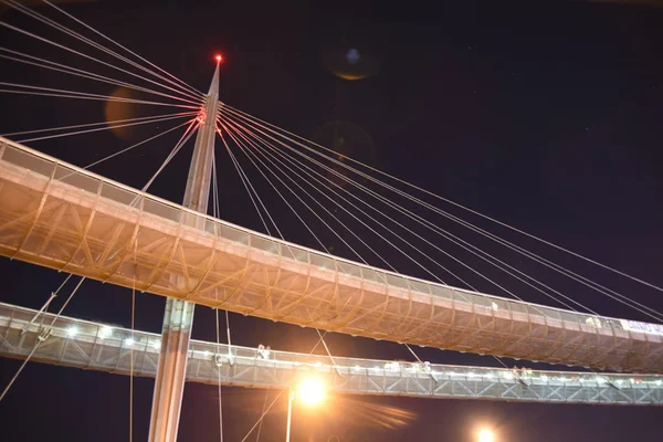 Ponte Del Mare Noci Pescaře Abruzzo Itálie — Stock fotografie