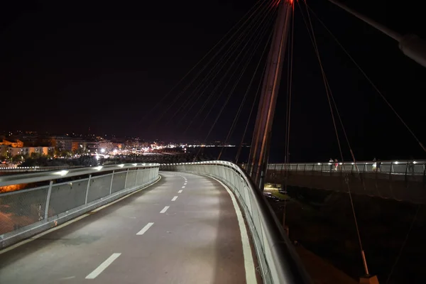 Ponte Del Mare Noci Pescaře Abruzzo Itálie — Stock fotografie