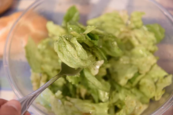 Marullu taze yeşil salata.