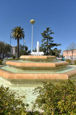 İtalya 'da Foggia şehrindeki çeşme, seyahat