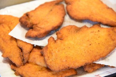 Taze kızarmış tavuk, kapat.