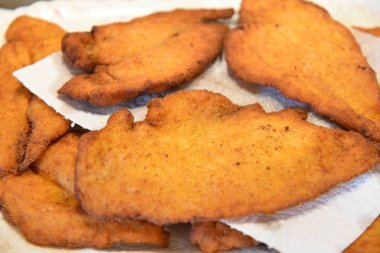 Taze kızarmış tavuk, kapat.