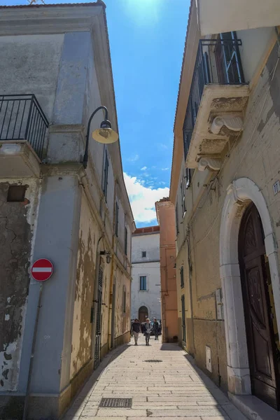 Termoli Ciudad Con Calle Callejones Por Mañana — Foto de Stock