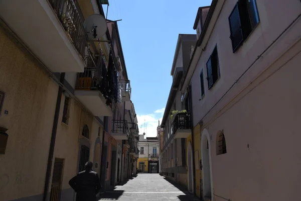 Termoli City Street Alleys Morning — Stock Photo, Image