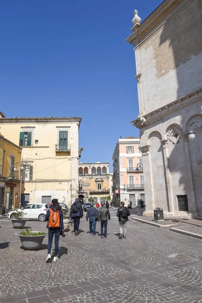 Persone Che Camminano Città Mattino — Foto Stock