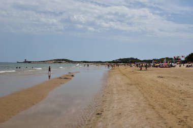 Gargano, Vieste Plajı Yazın Sabahı