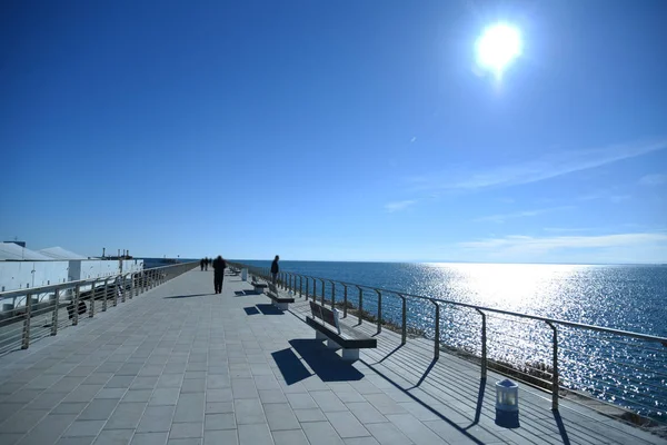 Toeristische Haven Ochtend Met Boten Prachtige Zeegezicht — Stockfoto