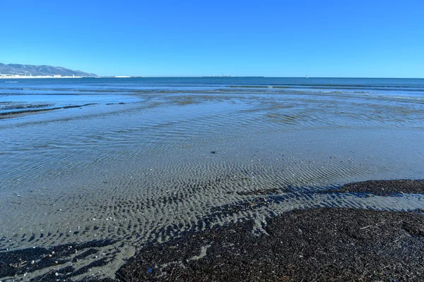 Playa Siponto Por Mañana Con Río Paisaje Marino —  Fotos de Stock