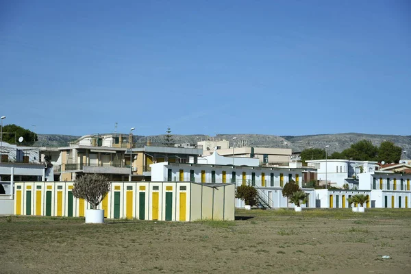 Playa Siponto Por Mañana Con Río Paisaje Marino —  Fotos de Stock