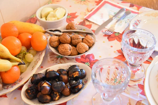 Früchte Auf Dem Tisch — Stockfoto