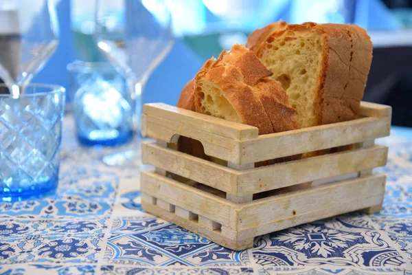 Bröd Bordet Restaurang — Stockfoto