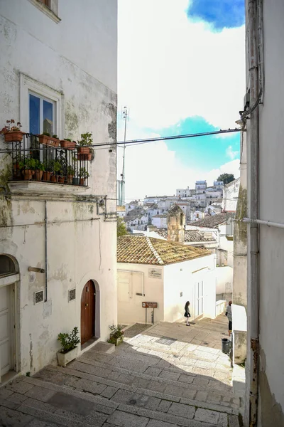 Monte Sant Angelo Morning Puglia Italia — Foto Stock