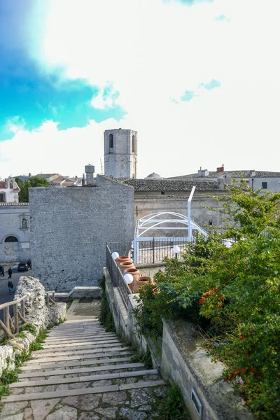 Monte Sant Angelo Pela Manhã Apúlia Itália — Fotografia de Stock