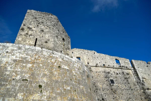 Oude Kasteel Van Monte Sant Angelo Ochtend — Stockfoto