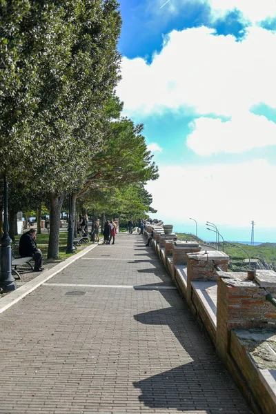 Monte Sant Angelo Pela Manhã Apúlia Itália — Fotografia de Stock