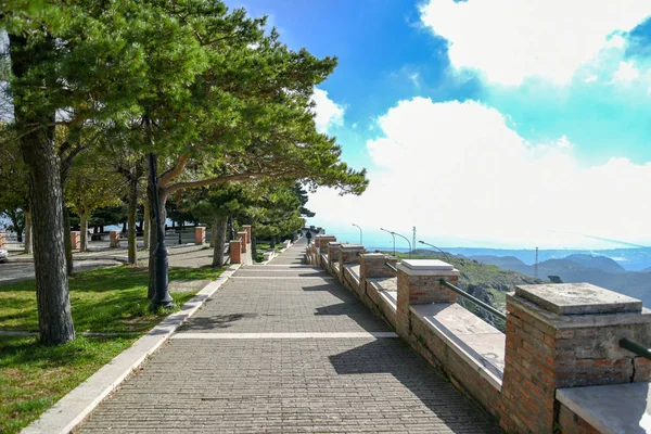 Monte Sant Angelo Pela Manhã Apúlia Itália — Fotografia de Stock