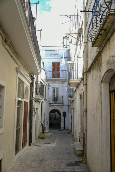 Monte Sant Angelo Binalar Evler Sabah — Stok fotoğraf