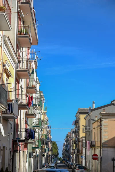 Edificios Casas Monte Sant Angelo Por Mañana — Foto de Stock