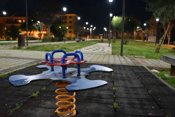 Aire Jeux Vide Dans Parc — Photo