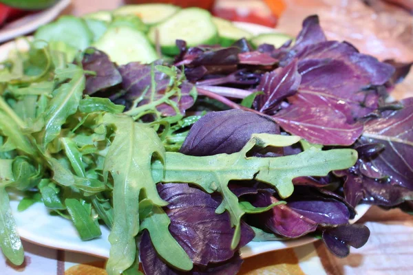 Summer Vitamin Salad Fresh Vegetables — Stock Photo, Image