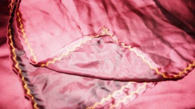 Güzel geometri ipek kumaş parlak renk dikiş giyim için