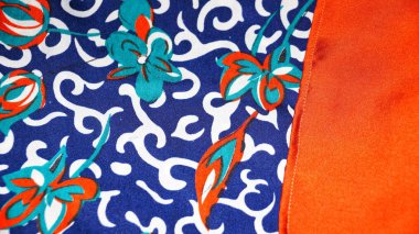 Güzel geometri ipek kumaş parlak renk dikiş giyim için