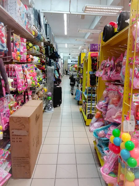 Interior View Busy Customer Looking Daily Needs Mall Kota Kinabalu — Stock Photo, Image