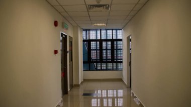 Likas, Malezya, 15 Mayıs 2019: Malezya 'daki hükümet binasının içi.