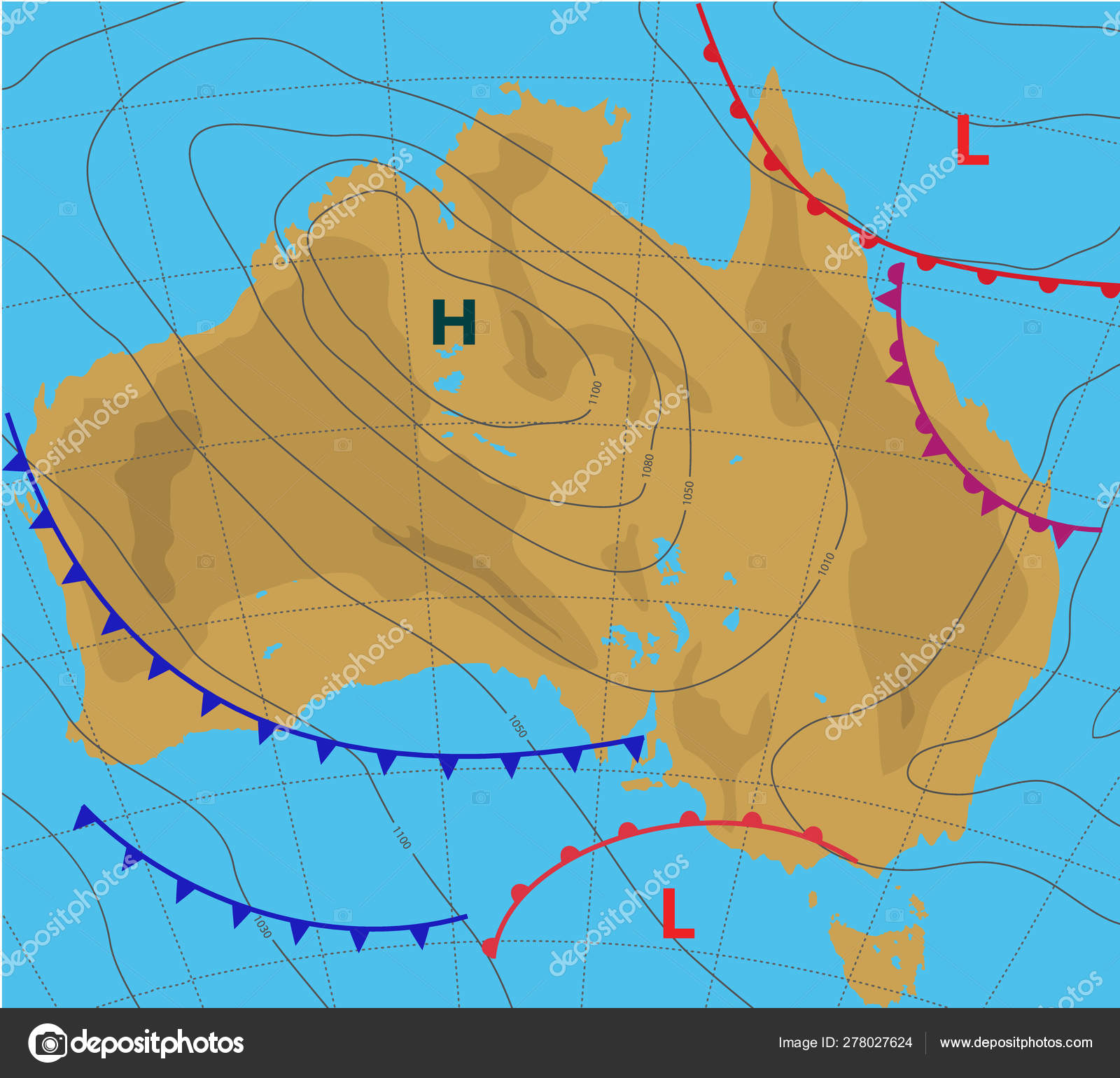 Weather Synoptic Chart Australia