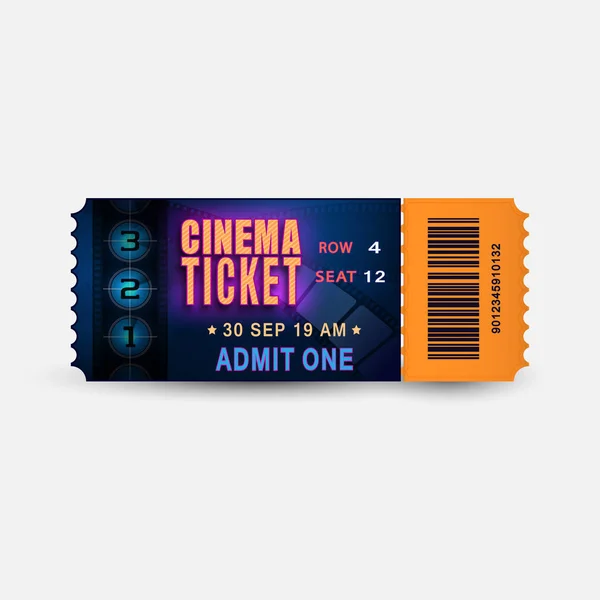 Movie ticket — Stock Vector © place4design 14733121