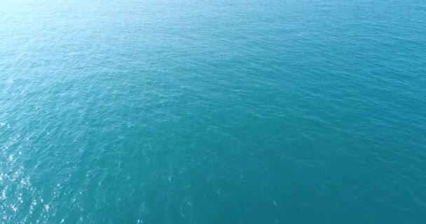 Маві Маві Синій Море Силузлук Дрон — стокове відео